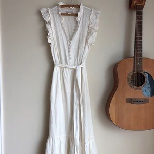 Outerknown small new organic cotton maxi dress